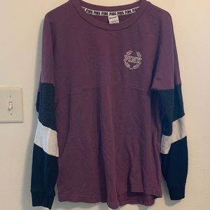 VS PINK Long sleeve pull over Tee